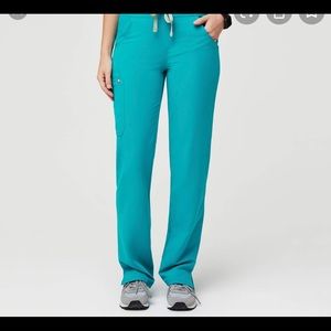 Figs Teal Scrub Bottoms